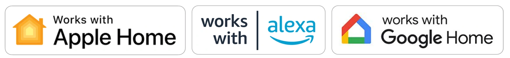 Works with Apple Home, Alexa & Google Home – Seamless Smart Automation.