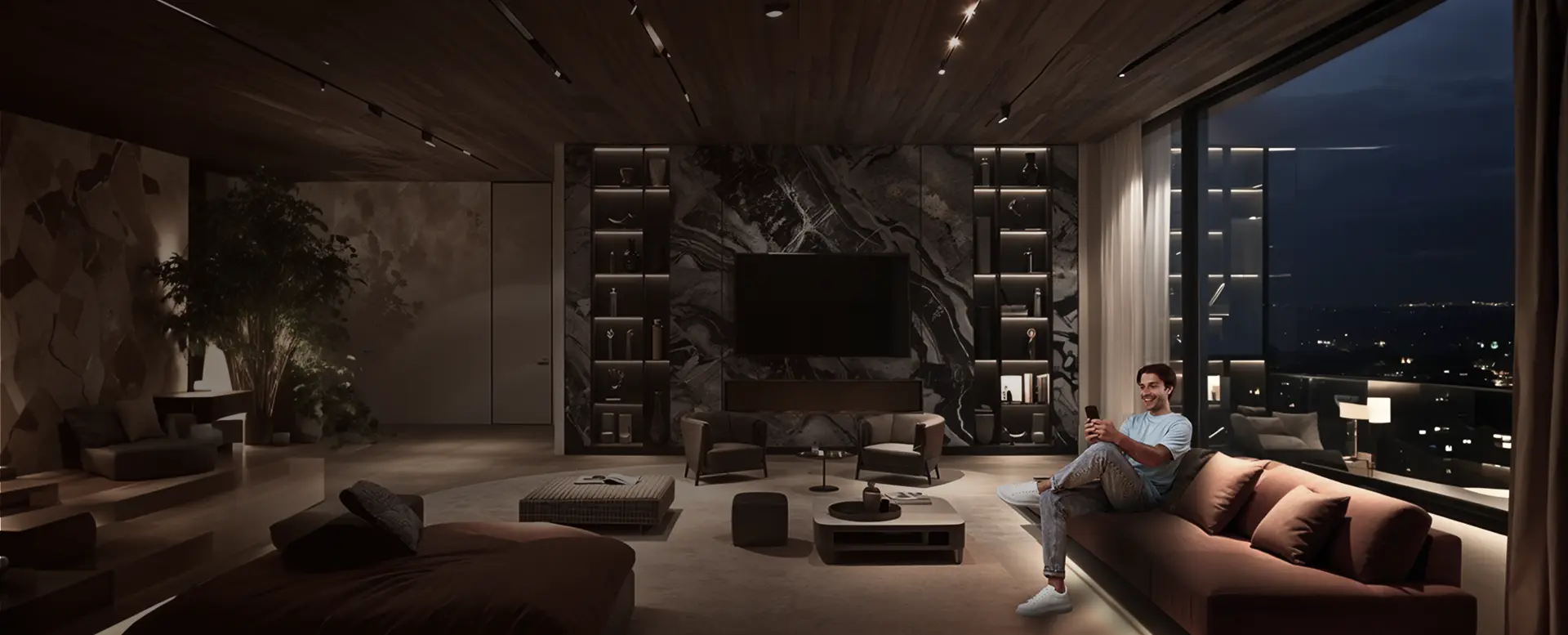 Automate your smart living room for comfort and ease.