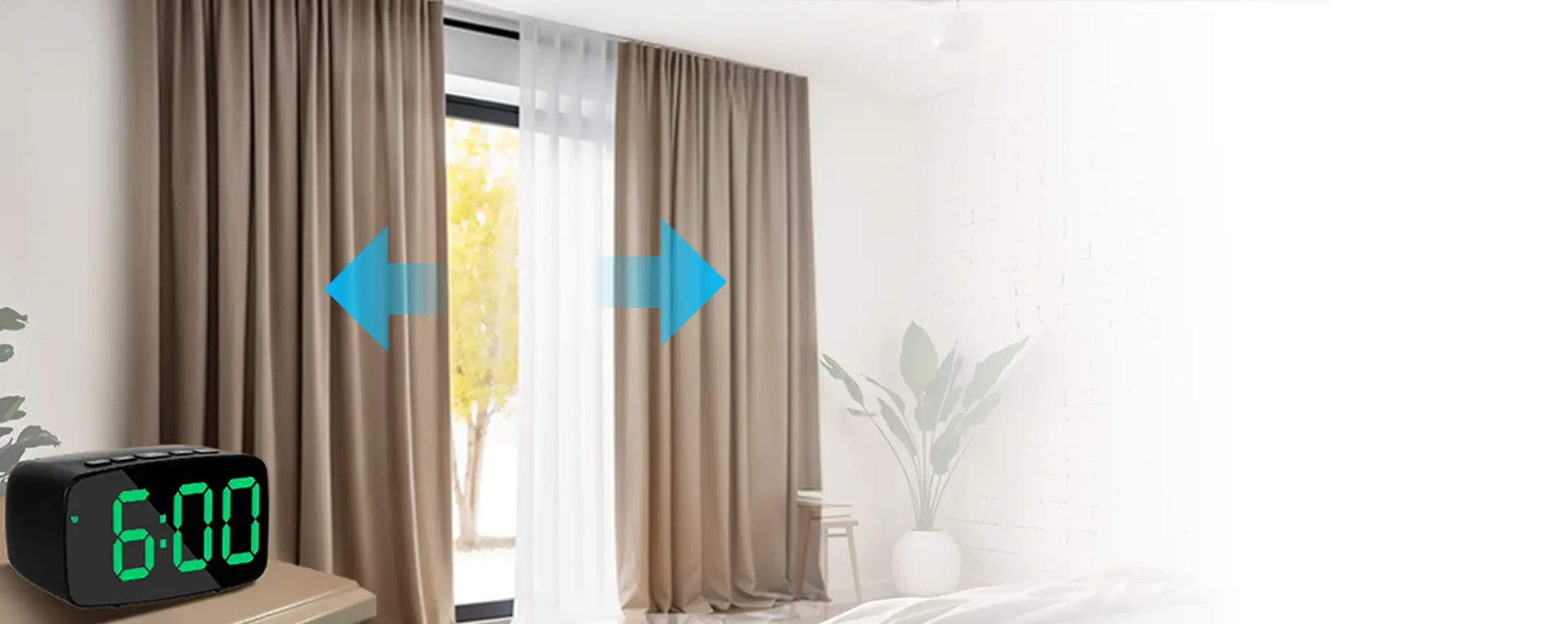Automate smart curtain movement for convenience.